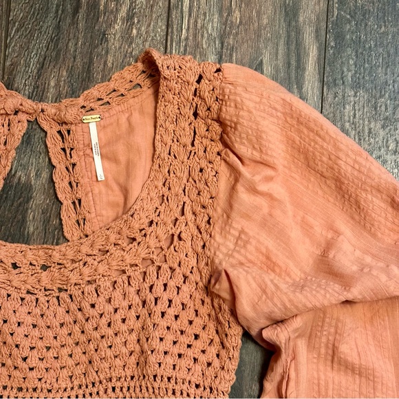 Free People Megan crochet top size large - Picture 9 of 15